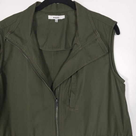 Anthropologie RO & DE Army Zip Long Vest Jacket Cargo Pockets WWN8758RK SMALL - Picture 8 of 14